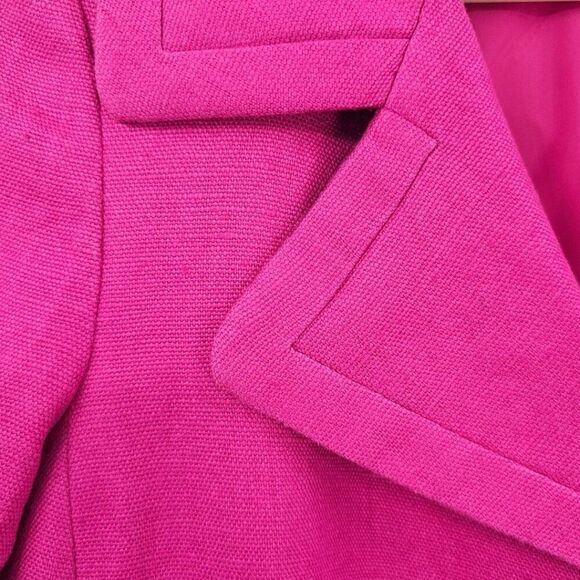 Talbots Womens 2 Pink Linen Three Button Blazer - Picture 3 of 13